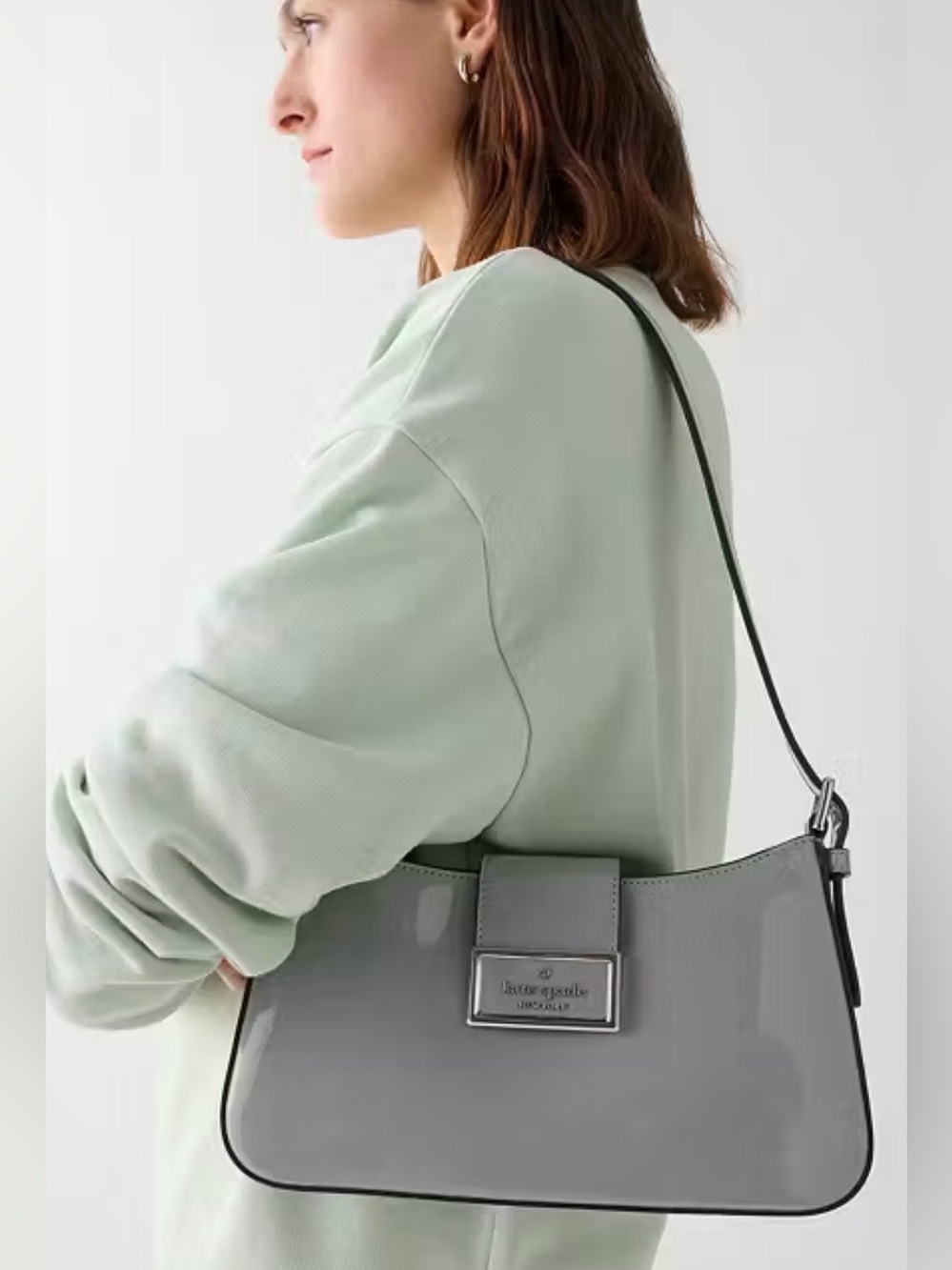 Kate Spade Reegan Patent Fabric Small Shoulder Bag - Picture 2 of 10